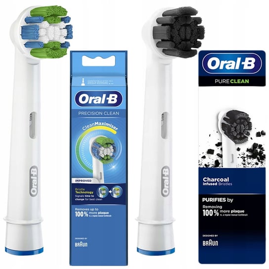 Końcówka Oral-B Precision Clean EB20RB Clean Maximizer + Pure Clean EB20CH węgiel aktywny Oral-B