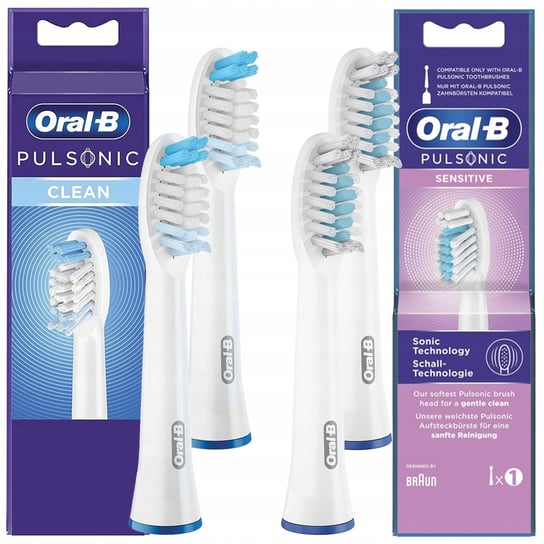 Końcówka Oral-b Pulsonic Clean x2 + Końcówka Oral-b Pulsonic Sensitive SR32S x2 Oral-B