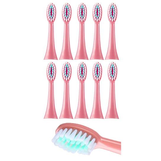 Końcówki Do Szczoteczki Do Zębów Dla Dzieci Heckermann S1 Różowe 10 Szt Heckermann