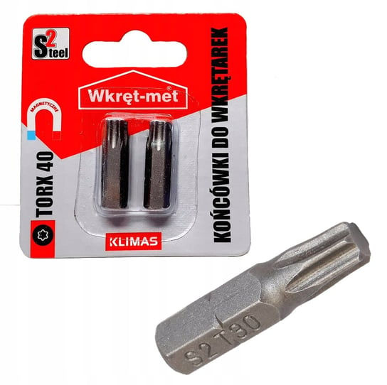 Końcówki do wkrętarek bity bit TORX TX 40 - 2 szt. KLIMAS