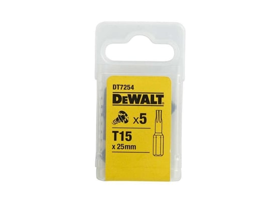 Końcówki wkrętarskie Torx T15x25 mm 5szt DeWalt DeWalt