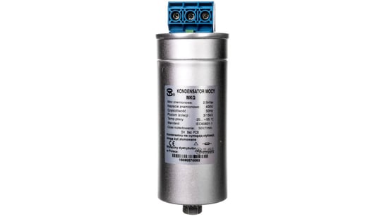 Kondensator gazowy MKG niskich napięć 2,5Var 400V KG MKG-2,5-400 ERKO
