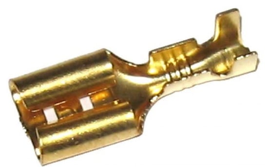 Konektor 6,3mm złoty żeński duży  LIBOX LB0044 - 100 szt Libox