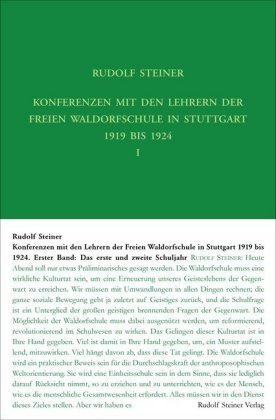 Konferenzen mit den Lehrern der Freien Waldorfschule 1919 bis 1924, 3 Teile Rudolf Steiner Verlag