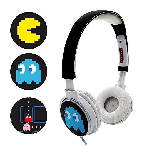 Konfigurowalne słuchawki Pac Man Teknofun z 3 twarzami pikseli Game Technologies