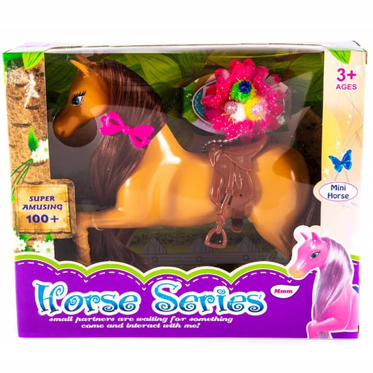 Konik dla lalki koń z długą grzywą różne kolory Midex
