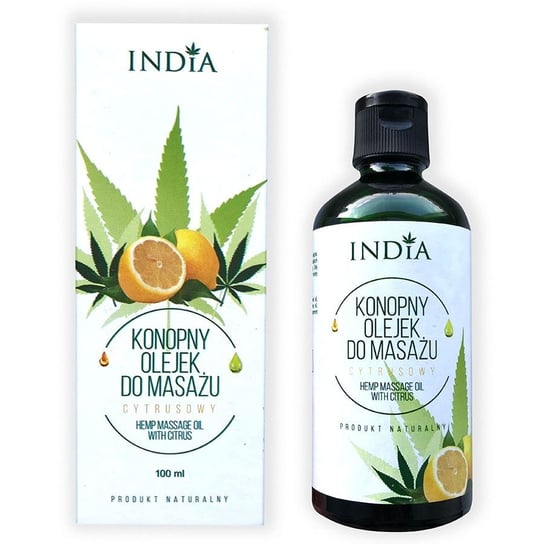 Konopny olejek do masażu - cytrusowy India, 100 ml India