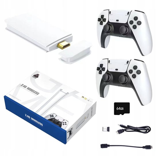 KONSOLA BEZPRZEWODOWA RETRO + 2PADY 64GB 20000 GIER HDMI Bestseller! Inny producent