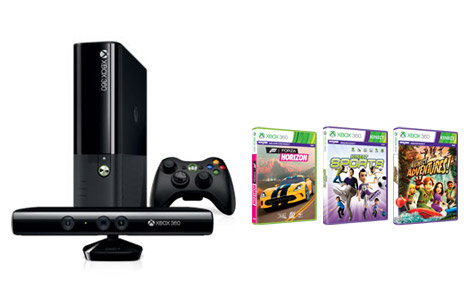 Konsola Microsoft Xbox 360 500 GB + Kinect+ K. Sports+ F. Horizon+ Live GOLD 3M Microsoft