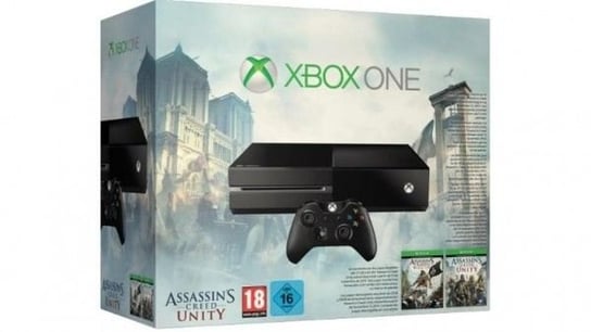 Konsola Microsoft Xbox One 500 GB + Assassin’s Creed: Unity + Assassin’s Creed: Black Flag Microsoft