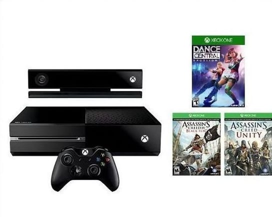 Konsola Microsoft Xbox One + Kinect+ Assassin’s Creed: Unity+ Assassin’s Creed: Black Flag + Dance Central Microsoft