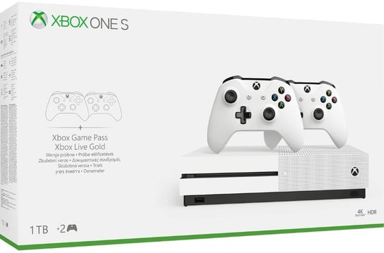 Konsola MICROSOFT Xbox One S, 1 TB + 2 kontrolery Microsoft