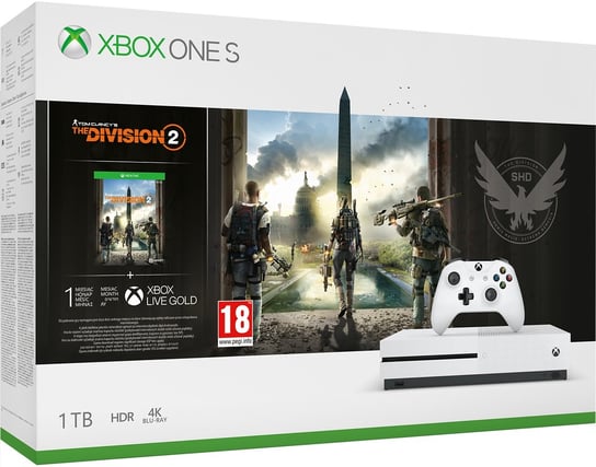 Konsola MICROSOFT Xbox One S, 1 TB + Tom Clancy’s The Division 2 Microsoft