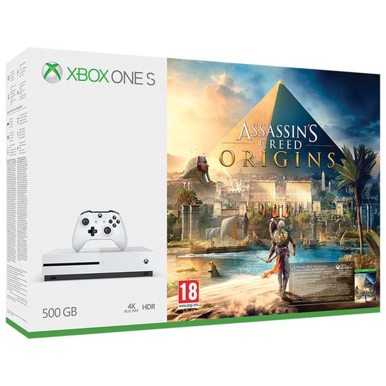 Konsola MICROSOFT Xbox One S, 500 GB + Assassin's Creed Origins Microsoft