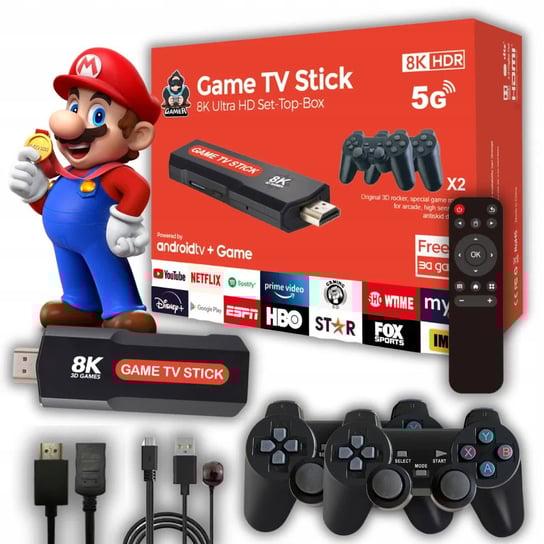 KONSOLA RETRO GRA 20000 GIER 2x PADY DO GRY ANDROID SMART BOX 8K ULTRA HD Inny producent