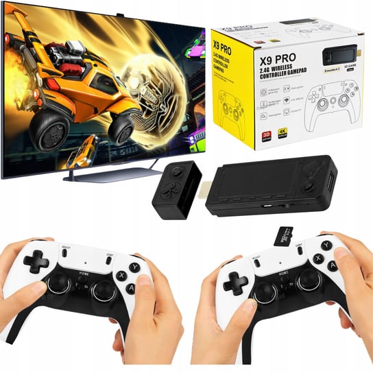 Konsola retro X9 PRO przenośna 64GB z grami i dwoma padami wentylowana Inny producent