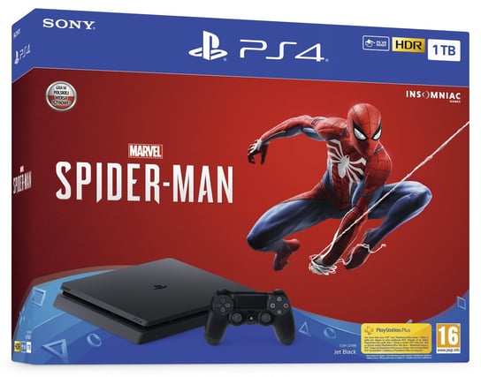 Konsola SONY PlayStation 4, 1 TB + Marvel's Spider-Man Sony Interactive Entertainment