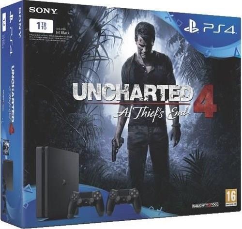 Konsola Sony PlayStation 4 1 TB Slim + Uncharted 4 + 2 kontrolery v2 Sony Interactive Entertainment