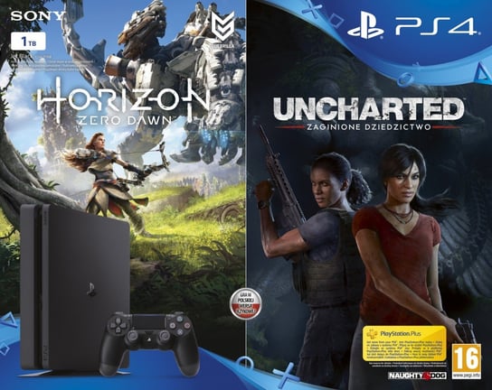 Konsola SONY Playstation 4 Slim, 1 TB + Horizon ZD + Uncharted ZD Sony Interactive Entertainment