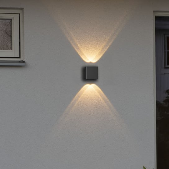 KONSTSMIDE Lampa ścienna LED Chieri, 1 x 4 W, antracytowa KONSTSMIDE