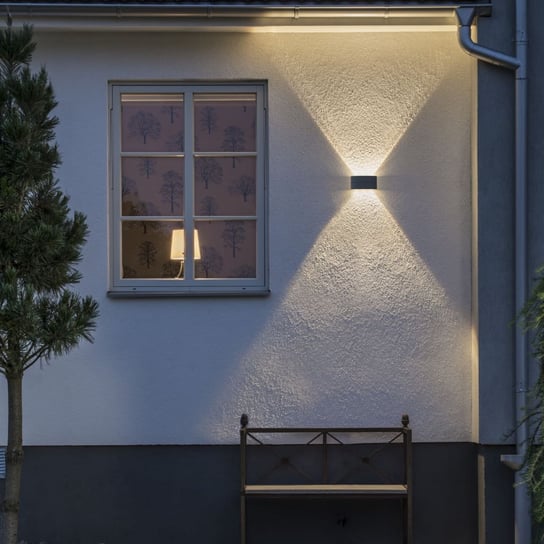 KONSTSMIDE Lampa ścienna LED Chieri, 6 x 1,2 W, antracytowa KONSTSMIDE