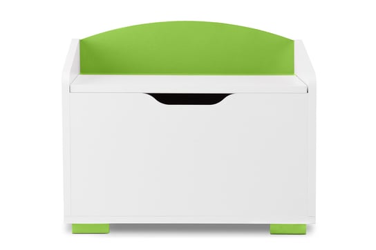 Kontenerek PABIS biały/zielony / 60x50x35 / płyta wiórowa Konsimo