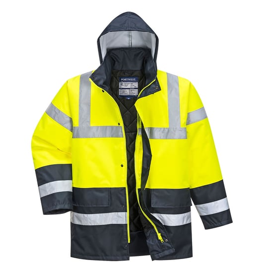 Kontrastowa kurtka ostrzegawcza Traffic Żółty L Portwest