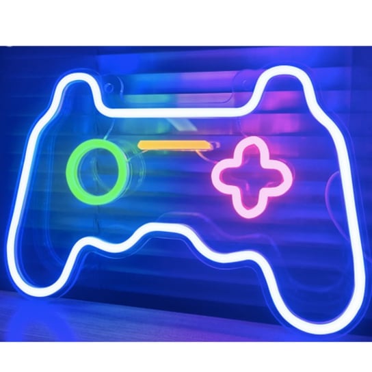 Kontroler gier neon LED Gamepad Amaza
