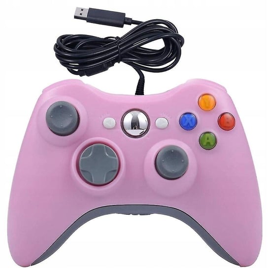 Kontroler Pad Przewodowy Do Xbox 360 Pc Różowy Inny producent