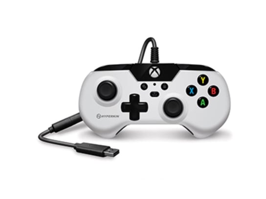 Kontroler Przewodowy Hyperkin X91 Do Konsoli Xbox Series X | S/Xbox One/Windows 10/11 – Oficjalnie Licencjonowany Przez Xbox (Biały) The Game Bakers