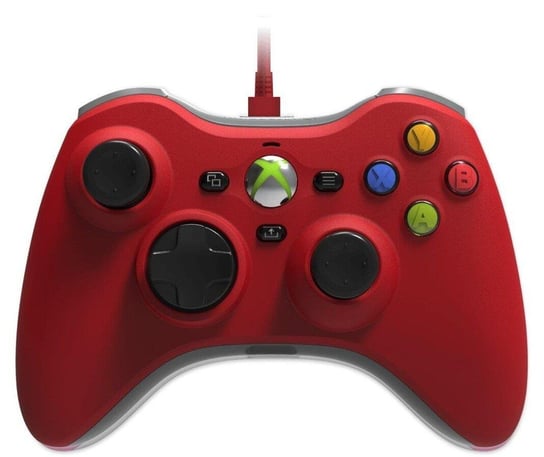 Kontroler przewodowy Hyperkin Xenon do konsoli Xbox Series X|S/Xbox One/Windows 10|11 — czerwony The Game Bakers