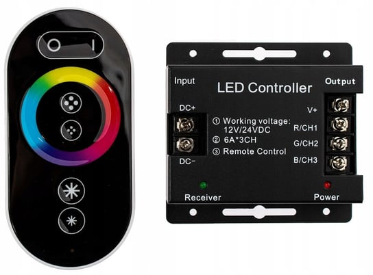 Kontroler sterownik radiowy RF dotykowy LED RGB NNLED