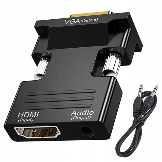 Konwerter Adapter Z Hdmi Na Vga D-Sub Audio Dźwięk VERK GROUP