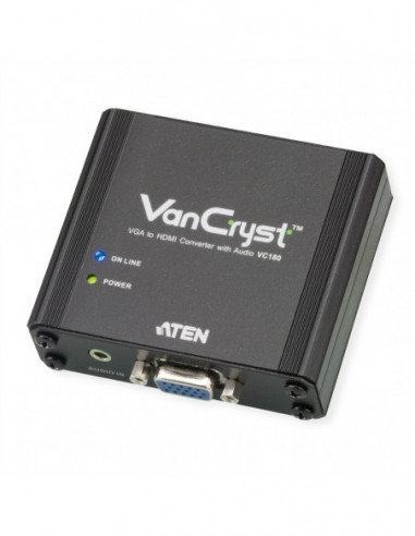 Konwerter audio-wideo ATEN VC180 VGA na HDMI Aten