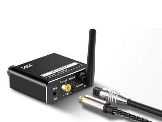 Konwerter audio z Coaxial Toslink Bluetooth USB na AUX DAC HiFi HP
