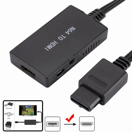 Konwerter N64 Nintendo 64 na HDMI Adapter Przejściówka HP