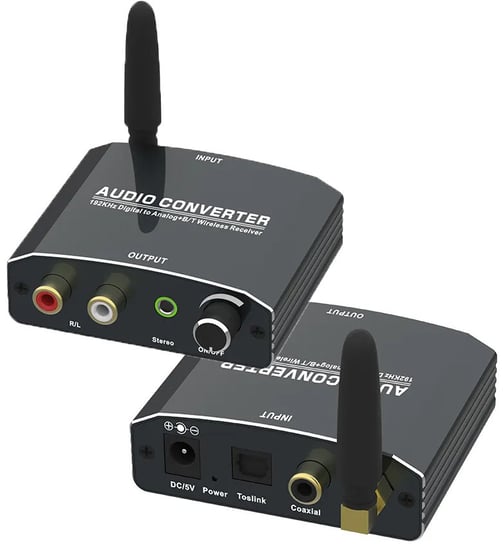 Konwerter Toslink/Coaxial/Bluetooth na analogowy sygnał audio Novaza Tech