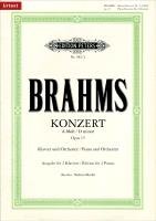 Konzert Nr. 1 d-Moll op. 15 für Klavier und Orchester, Ausgabe für 2 Klaviere Brahms Johannes