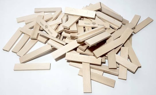Koobi, klocki drewniane, 12 cm, 200 elementów KoobiWoods