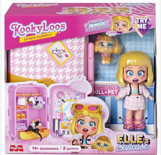 Kookyloos, zestaw Walizka Elle Elle's Suitcase KookyLoos