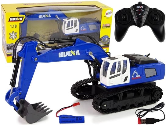 Koparka gąsienicowa R/C niebieska Lean Toys