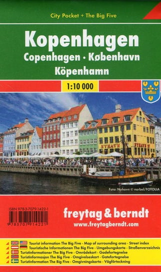 Kopenhaga. Mapa 1:10 000 Freytag & Berndt