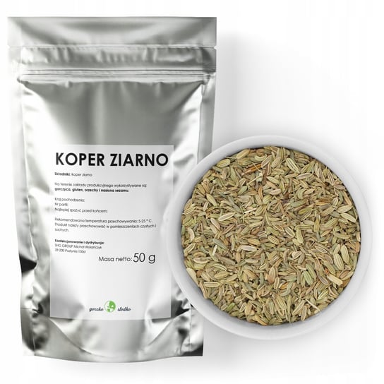 Koper Suszony Ziarno Koper Włoski Nasiona 50G GORZKOISLODKO