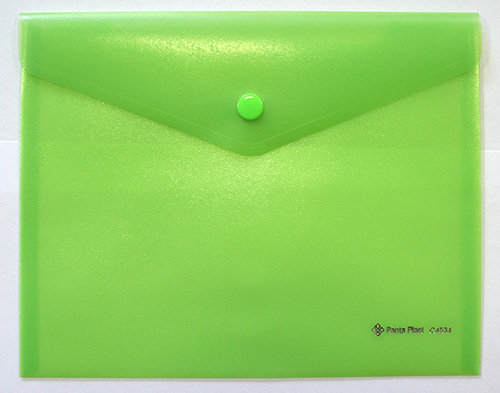 Koperta A4 Przezroczysta Kolorowa Zielona Panta Plast