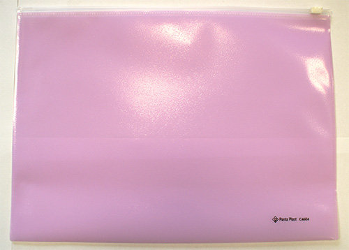 Koperta A4 Z Suwakiem Płaska Kolorowa Fioletowa Panta Plast
