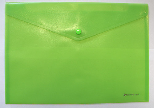 Koperta, A5, przeźroczysta zielona Panta Plast