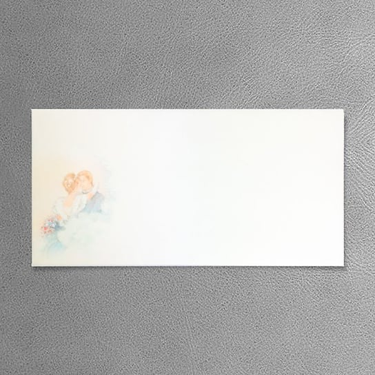 KOPERTA B1458 biała ozdobna (110x205mm) Forum Design Cards
