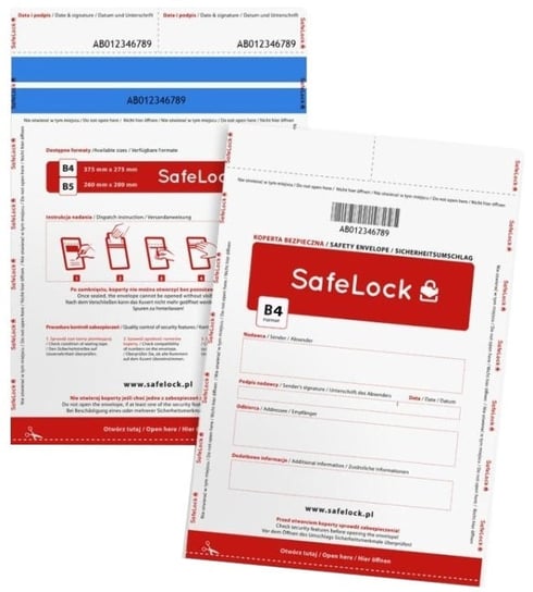 Koperta bezpieczna SafeLock BIAŁA B4 250 x 355 Inny producent