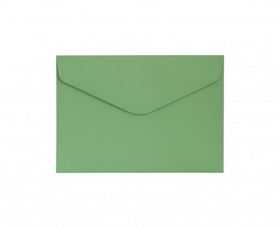 Koperta C6 Gładki zielony satynowany K, 130g/m2, op/10szt. Galeria Papieru