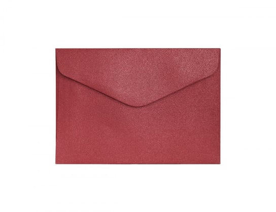 Koperta C6 Pearl czerwony K, 150g/m2, op/10szt. Galeria Papieru